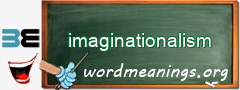 WordMeaning blackboard for imaginationalism